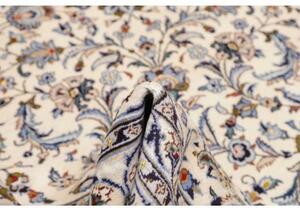 Tappeto Kashan Floreale Avorio Blu Indaco 300x415 Cm
