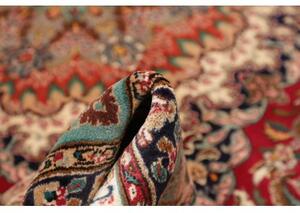 Tappeto Tabriz Medaglione Floreale Rosso Avorio 315x415 Cm