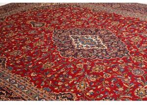 Tappeto Ardakan Medaglione Floreale Rosso Blu Scuro 310x418 Cm