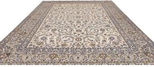 Tappeto Kashan Floreale Avorio Blu Indaco 300x415 Cm