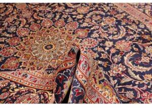 Tappeto Kashmar Medaglione Floreale Blu Scuro Beige 300x400 Cm
