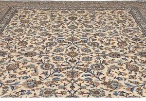 Tappeto Kashan Floreale Avorio Blu 300x410 Cm