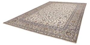 Tappeto Kashan Floreale Avorio Blu Indaco 300x415 Cm