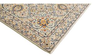 Tappeto Kashan Floreale Avorio Blu 305x405 Cm