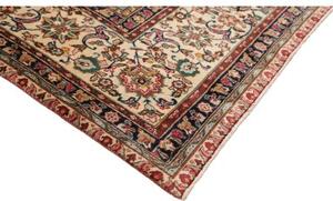 Tappeto Tabriz Medaglione Floreale Rosso Avorio 315x415 Cm