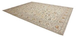 Tappeto Kashan Floreale Avorio Blu 305x405 Cm