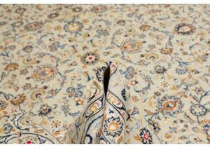 Tappeto Kashan Floreale Avorio Blu 305x405 Cm