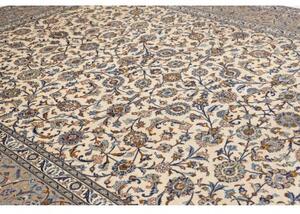 Tappeto Kashan Floreale Avorio Blu 300x410 Cm