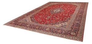 Tappeto Ardakan Medaglione Floreale Rosso Blu Scuro 310x418 Cm