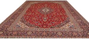 Tappeto Ardakan Medaglione Floreale Rosso Blu Scuro 310x418 Cm