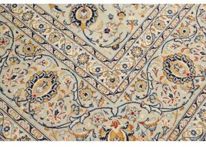 Tappeto Kashan Floreale Avorio Blu 305x405 Cm