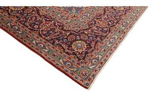 Tappeto Ardakan Medaglione Floreale Rosso Blu Scuro 310x418 Cm
