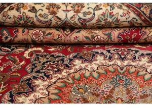 Tappeto Tabriz Medaglione Floreale Rosso Avorio 315x415 Cm
