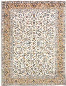 Tappeto Kashan Floreale Avorio Blu 300x393 Cm
