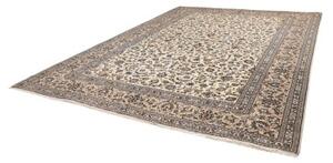 Tappeto Kashan Floreale Avorio Blu Scuro 305x395 Cm