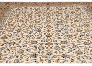 Tappeto Kashan Floreale Avorio Blu 300x393 Cm