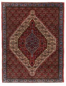 Tappeto Sanandadj Stilizzato Rosso Scuro Blu 78x100 Cm
