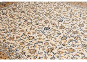 Tappeto Kashan Floreale Avorio Blu 300x393 Cm