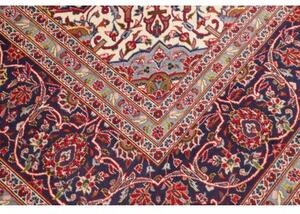 Tappeto Ardakan Medaglione Floreale Rosso Blu Scuro 295x400 Cm