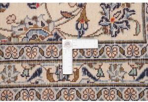 Tappeto Kashan Floreale Avorio Blu Scuro 305x395 Cm
