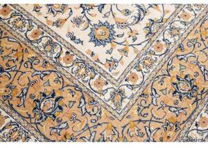 Tappeto Kashan Floreale Avorio Blu 300x393 Cm