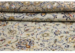 Tappeto Kashan Floreale Verde Chiaro Avorio 308x410 Cm