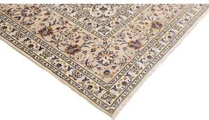 Tappeto Kashan Medaglione Floreale Avorio Blu Scuro 300x400 Cm