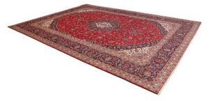 Tappeto Ardakan Medaglione Floreale Rosso Blu Scuro 295x400 Cm