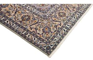Tappeto Kashan Medaglione Floreale Verde Menta Blu Notte 300x427 Cm