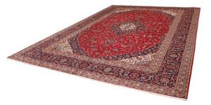 Tappeto Ardakan Medaglione Floreale Rosso Blu Scuro 295x400 Cm