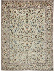 Tappeto Kashan Floreale Verde Chiaro Azzurro 312x412 Cm