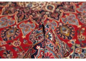 Tappeto Ardakan Medaglione Floreale Rosso Blu Scuro 295x415 Cm