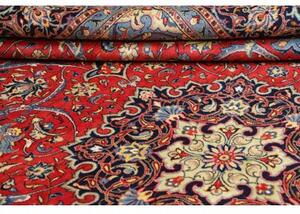 Tappeto Sarough Medaglione Floreale Rosso Blu 298x408 Cm