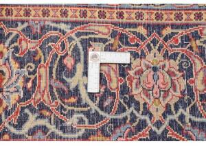 Tappeto Sarough Medaglione Floreale Rosso Blu 298x408 Cm