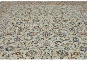 Tappeto Kashan Floreale Azzurro Sabbia 275x410 Cm