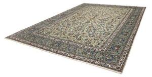 Tappeto Kashan Floreale Verde Chiaro Blu Cobalto 293x400 Cm