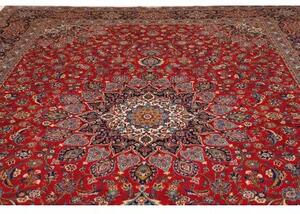 Tappeto Ardakan Medaglione Floreale Rosso Blu Scuro 295x415 Cm