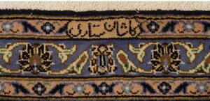 Tappeto Kashan Medaglione Floreale Blu Scuro Celeste 260x382 Cm