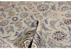Tappeto Kashan Floreale Becco Di Oca Blu 300x394 Cm