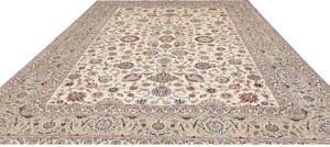 Tappeto Kashan Floreale Avorio Blu 300x404 Cm