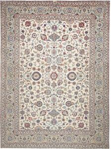 Tappeto Kashan Floreale Avorio Blu 300x404 Cm