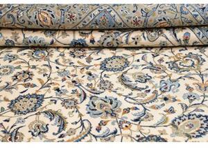 Tappeto Kashan Floreale Avorio Blu 308x410 Cm