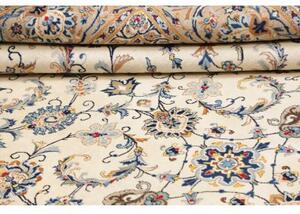 Tappeto Kashan Floreale Avorio Blu 267x365 Cm