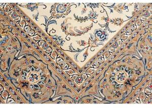 Tappeto Kashan Floreale Avorio Blu 267x365 Cm