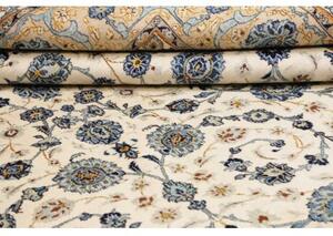 Tappeto Kashan Floreale Avorio Blu 325x440 Cm