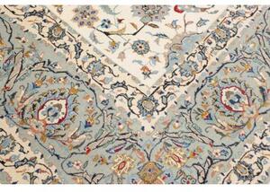 Tappeto Kashan Floreale Avorio Verde Salvia 285x395 Cm