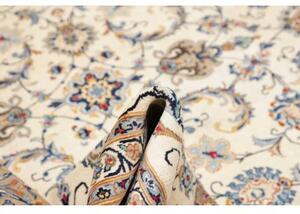 Tappeto Kashan Floreale Avorio Blu 267x365 Cm