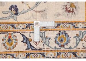 Tappeto Kashan Floreale Avorio Blu 325x440 Cm