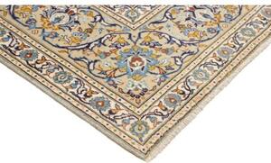 Tappeto Kashan Floreale Avorio Blu 296x395 Cm