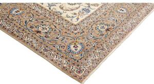 Tappeto Kashan Floreale Avorio Blu 267x365 Cm